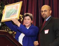 Diana Irizzary and Yohannes Assefa