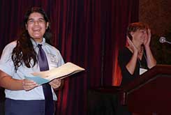 Nicole Santiago-Gibson with Beth Mascitti-Miller