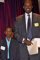 George Moses Jr. and Dr. Larry Ellison
