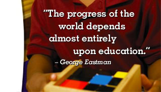 The progress of the world depends almost entirely upon education -- George Eastman